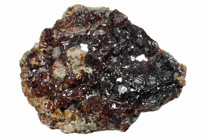 Gemmy Orange Sphalerite Crystals on Quartz - China #353594